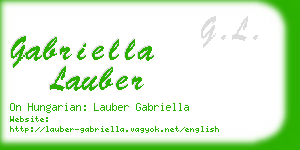 gabriella lauber business card